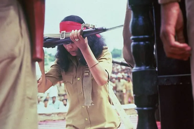 A still from Shekhar Kapur's highly contested film Bandit Queen (1994), starring Seema Biswas in the titular role of Phoolan Devi. Image: IMDB 